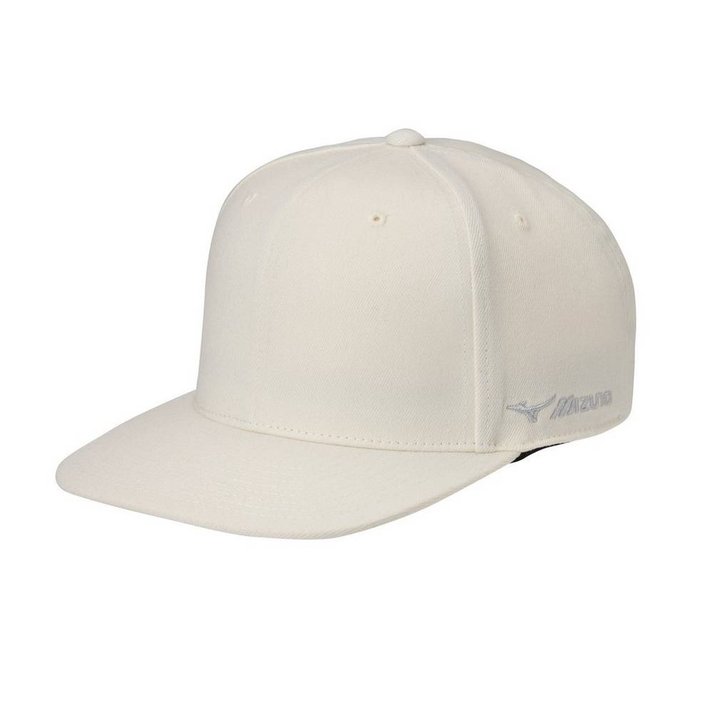 Mizuno Team Snapback - Bayan Şapka - Beyaz Türkiye (XPQLMU-182)